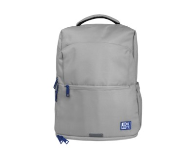 Oxford B-Out Mochila 30L - Tama&ntilde;o 42x30x15cm - Bolsillo Acolchado - Asa Superior - Funda para Lluvia - Poliester Reciclado RPET - Color Gris