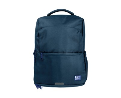 Oxford B-Out Mochila 30L - Tamaño 42x30x15cm - Bolsillo Acolchado - Asa Superior - Funda para Lluvia - Poliester Reciclado RPET - Color Azul Marino