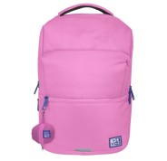 Oxford B-Ready Mochila 28L - Tamaño 42x30x15cm - Bolsillo Acolchado - Asa Superior - Funda para Lluvia - Poliester Reciclado RPET - Color Rosa