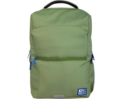 Oxford B-Ready Mochila 28L - Tamaño 42x30x15cm - Bolsillo acolchado - Asa Superior - Poliester Reciclado RPET - Color Verde