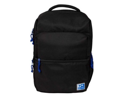 Oxford B-Ready Mochila Escolar - Tirantes Acolchados y Ajustables - Tamaño 42x30x15cm - Color Negro