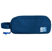 Oxford B-Smart Estuche Portatodo - 3 Compartimentos - Asa Lateral - Fabricado en Material Reciclado - Color Azul