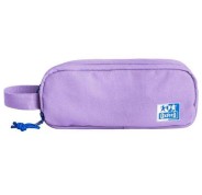 Oxford B-Smart Estuche Portatodo - 3 Compartimentos - Asa Lateral - Fabricado en Material Reciclado - Color Lavanda