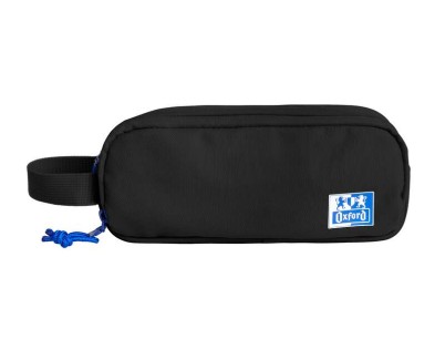 Oxford B-Smart Estuche Portatodo - 3 Compartimentos - Asa Lateral - Fabricado en Material Reciclado - Color Negro