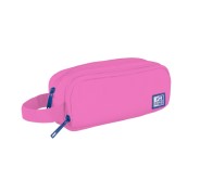 Oxford B-Smart Estuche Portatodo - 3 Compartimentos - Asa Lateral - Fabricado en Material Reciclado - Color Rosa