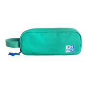 Oxford B-Smart Estuche Portatodo - 3 Compartimentos - Asa Lateral - Fabricado en Material Reciclado - Color Turquesa