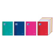 Oxford Cuaderno de Espiral - Formato A4+ - 200 Hojas - Cuadricula 5x5mm - Tapa Extradura - Anti Traspaso de Tinta - Digitalizacion de Textos con App - Colores Surtidos
