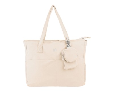 Oxford Endless Tote Bag 14L - Amplio Compartimento - 9 Bolsillos - Incluye Neceser Interior, Monedero y Tarjetero - Color Beige