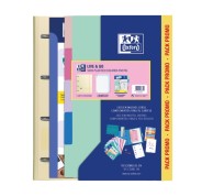 Oxford Europeanbinder Live & Go Carpeta Tamaño A4+ con Recambio + Separadores - Tapa de Plastico Polyfoam - Colores Pastel Aleatorios