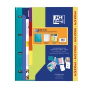 Oxford Europeanbinder Live & Go Carpeta Tamaño A4+ con Recambio + Separadores - Tapa de Plastico Polyfoam - Colores Vivos Aleatorios