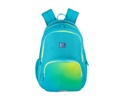 Oxford Gradient Mochila Escolar 25L - 3 Compartimentos y 11 Bolsillos - Espalda Ergonomica Transpirable - Asas Acolchadas y Ajustables - Bolsillo Lateral - Color Electric Lime