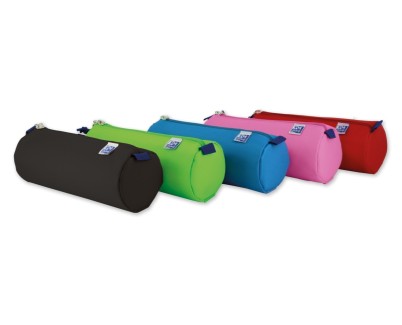 Oxford Kangoo Kids Estuche Redondo Grande - Poliester Resistente - Colores Surtidos
