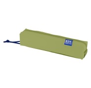 Oxford Kangoo Live and Go Estuche Cuadrado Compacto - Goma Elastica para Cuadernos - 22x4x4cm - Color Verde
