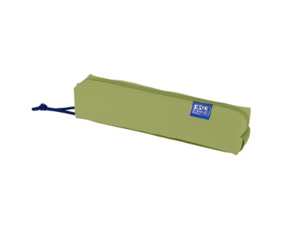 Oxford Kangoo Live and Go Estuche Cuadrado Compacto - Goma Elastica para Cuadernos - 22x4x4cm - Color Verde