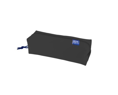 Oxford Kangoo Live and Go Estuche Cuadrado Grande - Goma Elastica para Cuadernos - Color Negro