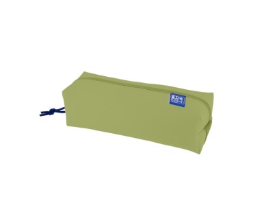Oxford Kangoo Live and Go Estuche Cuadrado Grande - Goma Elastica para Cuadernos - Color Verde