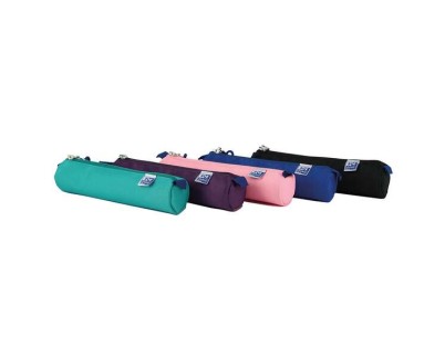 Oxford Kangoo Teens Estuche Redondo Pequeño - Goma Elastica para unirlo al Cuaderno - Colores Surtidos