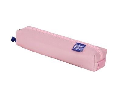 Oxford Kangoo & You Estuche Cuadrado Peque&ntilde;o - Fabricados en Napa - Goma Elastica para unirlo al Cuaderno - Color Rosa