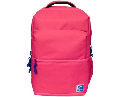 Oxford +LB B-Out Mochila Escolar - Compartimento Isotermico - Cremallera Expandible - Tirantes Acolchados y Ajustables - Tama&ntilde;o 42x30x15-20cm - Color Rosa