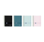 Oxford Live and Go Agenda Escolar con Espiral - Castellano - Tapa de Plastico - Formato Octavo - Dia Pagina - Colores Surtidos