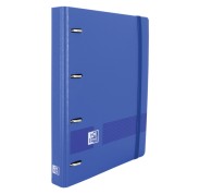 Oxford Live & Go A4+ Polyfoam Europeanbinder - Lomo de 45mm - Anillas de 4Dx35mm - Incluye Recambio 5x5 - Color Azul Marino