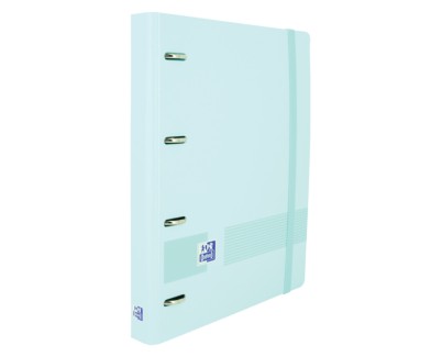 Oxford Live & Go A4+ Polyfoam Europeanbinder - Lomo de 45mm - Anillas de 4Dx35mm - Incluye Recambio 5x5 - Color Azul Pastel