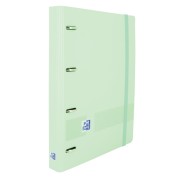 Oxford Live & Go A4+ Polyfoam Europeanbinder - Lomo de 45mm - Anillas de 4Dx35mm - Incluye Recambio 5x5 - Color Verde