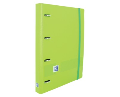 Oxford Live & Go A4+ Polyfoam Europeanbinder - Lomo de 45mm - Anillas de 4Dx35mm - Recambio 5x5 - Color Verde