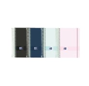 Oxford Live & Go Agenda Escolar 25/26 Espiral Dia Pagina - Tamaño 8º - Tapa de Plastico Opaco - Esquinas Microperforadas - Espacio para Notas - Cierre con Goma - Colores Surtidos