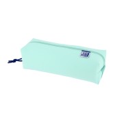 Oxford Live & Go Estuche Cuadrado Grande - Material Acolchado - Goma Elastica para unirlo al Cuaderno - Color Azul