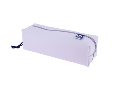 Oxford Live & Go Estuche Cuadrado Grande - Material Acolchado - Goma Elastica para unirlo al Cuaderno - Color Malva