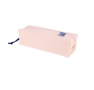 Oxford Live & Go Estuche Cuadrado Grande - Material Acolchado - Goma Elastica para unirlo al Cuaderno - Color Rosa