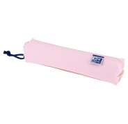 Oxford Live & Go Estuche Cuadrado Pequeño - Material Acolchado - Goma Elastica para unirlo al Cuaderno - Color Rosa