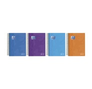 Oxford School Agenda Escolar con Espiral - Euskera - Tapa de Plastico - Formato Octavo - Dia Pagina - Colores Surtidos