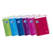 Oxford School Classic Europeanbook 1 Cuaderno A4+ 80 Hojas Microperforadas Cuadricula 5x5mm - Tapa Extradura - 4 Cuadernos por Color