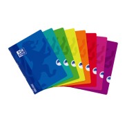 Oxford School Classic Openflex A4 Libreta Grapada - Tapa de Plastico Resistente - 1 Linea con Margen - 48 Hojas - Colores Surtidos