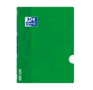 Oxford School Classic Openflex A4 - Tapa de Plastico Resistente - Libreta Grapada con Pauta 3.5 y Margen - 48 Hojas de Papel Verde de Alta Calidad