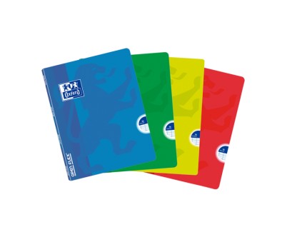Oxford School Classic Openflex A5 Libreta Grapada - Tapa de Plastico Resistente - 1 Linea con 2 Margenes - 48 Hojas - Colores Surtidos