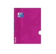 Oxford School Classic Openflex Libreta Grapada A5+ 48 Hojas Pautado 3.5 con Margen - Tapa de Plastico Translucido - Ideal para Estudiantes - Color Lila