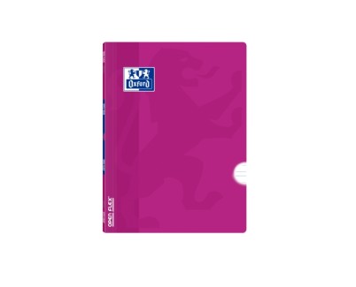 Oxford School Classic Openflex Libreta Grapada A5+ 48 Hojas Pautado 3.5 con Margen - Tapa de Plastico Translucido - Ideal para Estudiantes - Color Lila