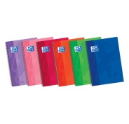Oxford School Classic Write&Erase Fº Cuaderno Espiral - Tapa Extradura Resistente - 1 Linea con Margen - 80 Hojas - Colores Surtidos