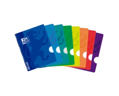 Oxford School Openflex A4 Libreta Grapada - Tapa de Plastico Resistente - 48 Hojas Lisas - Formato A4 - Colores Surtidos