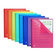Oxford Urban A4 Carpeta de 100 Fundas Soldadas A4 - Tapa de Plastico Translucido - Colores Surtidos