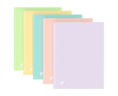 Oxford Urban A4 Carpeta de 20 Fundas Soldadas A4 - Tapa de Plastico Translucido - Colores Pastel Surtidos