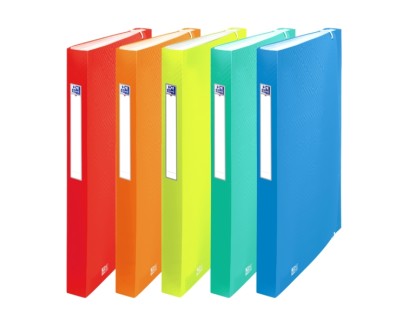 Oxford Urban A4+ Clasificador de 12 Posiciones - Tapa de Plastico Translucido - Ideal para Organizar Documentos - Colores Surtidos