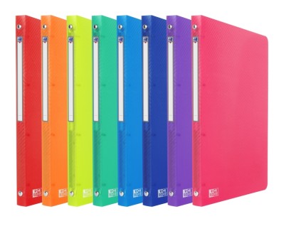 Oxford Urban Carpeta de 4 Anillas - Formato A4 - Lomo de 20mm - Capacidad hasta 100 Hojas - Colores Surtidos