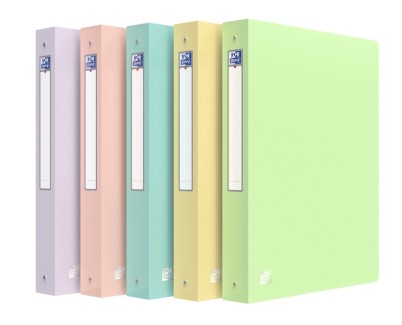 Oxford Urban Carpeta de 4 Anillas - Formato A4 - Lomo de 40mm - Capacidad hasta 250 Hojas - Colores Surtidos