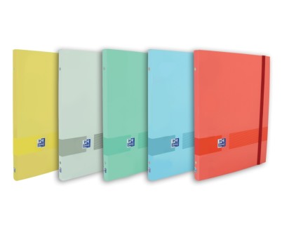 Oxford & You A4+ Carpeta Clasificadora con 12 Separadores de Cartulina - Tapa Extradura - Cierre con Goma Elastica - Colores Surtidos