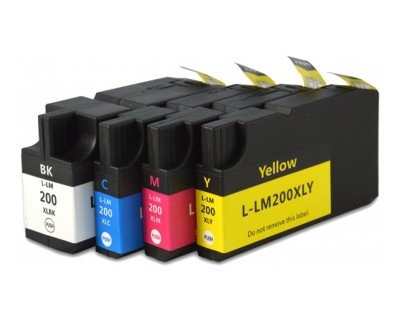 Compatible Pack 4 x Tinta LEXMARK 200XL