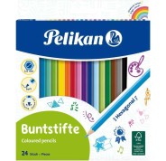Pelikan Caja de 24 Lapices de Colores Hexagonales Lacados - Mina Antirotura - FSC